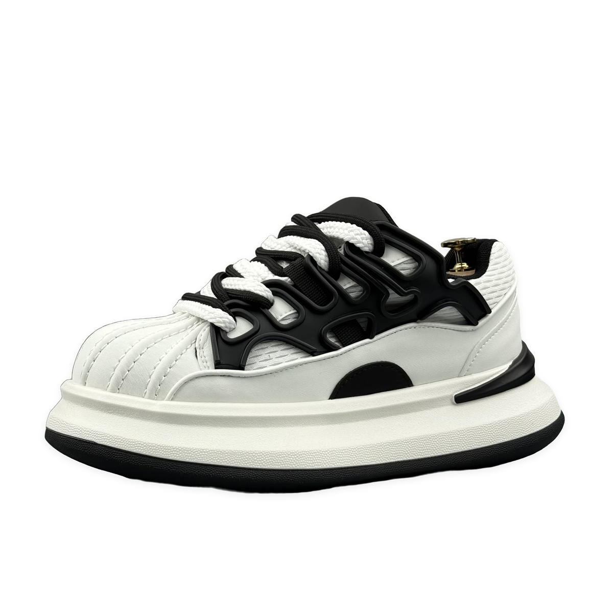 VOLUME COURT / WHITE × BLACK / 7CM LIFT